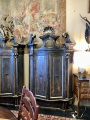 18TH CENTURY PAIR VENETIAN POLYCHROME CABINETS