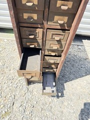 1920s Cabinet Apothecary Industrial Multi Drawer File Ledger Ohio Jewlery Macey