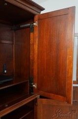 F65808EC: Mahogany Large 3 Section TV Entertainment Bookcase Unit