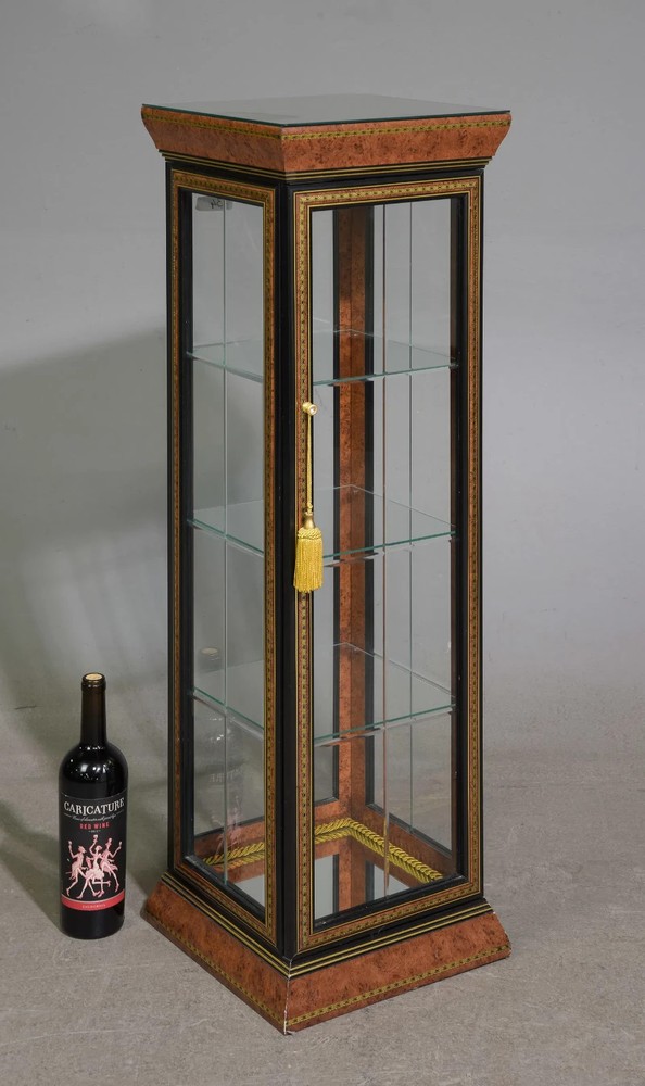 French Vitrine / Display Cabinet with Mirrored Top 38.75″ Tall