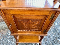 SUPERB Antique “Stick & Ball” American Small Cabinet IN MINT CONDITION.