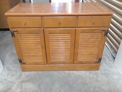Vintage furniture – Ethan Allen Custom Room Plan maple cabinet suite (1950’s)