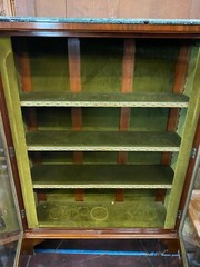 Antique Victorian Style Figured Display Cabinet