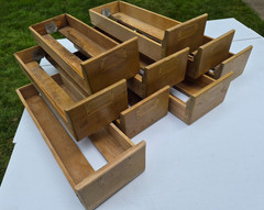 Vintage Library Card Catalog File Drawers Lot of 9 Remington Rand ?