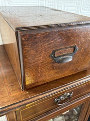 Vintage Wooden Large Card Catalogue Drawer