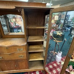 Antique Wooden Display Cabinet Buffet Replacement Glass – Freight / Local Pickup