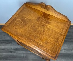 Bedside Tables Pair – French oak Louis XVI Vintage Nightstands Cabinets Lot 3519