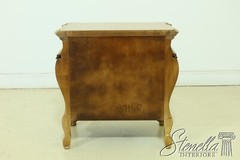 L52096EC: Pair Carved French Baroque Style Nightstand Commodes