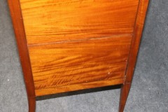 Late 19th century Satinwood Narrow Georgian Vitrine Display Cabinet