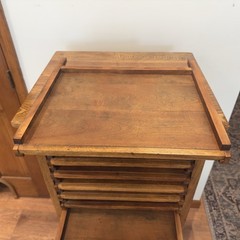 Rare Hamilton Mfg Co Letter Board Typesetter Cabinet Two Rivers WI c. 1893-1917