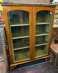 Antique Victorian Style Figured Display Cabinet