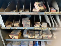 Vintage Auto Parts Cabinet