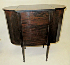 Antique 29″ Imperial Solid Mahogany Martha Washington 3-Drawer Sewing Cabinet