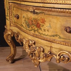 Venetian commode furniture chest of drawers lacquered wood Baroque style 900