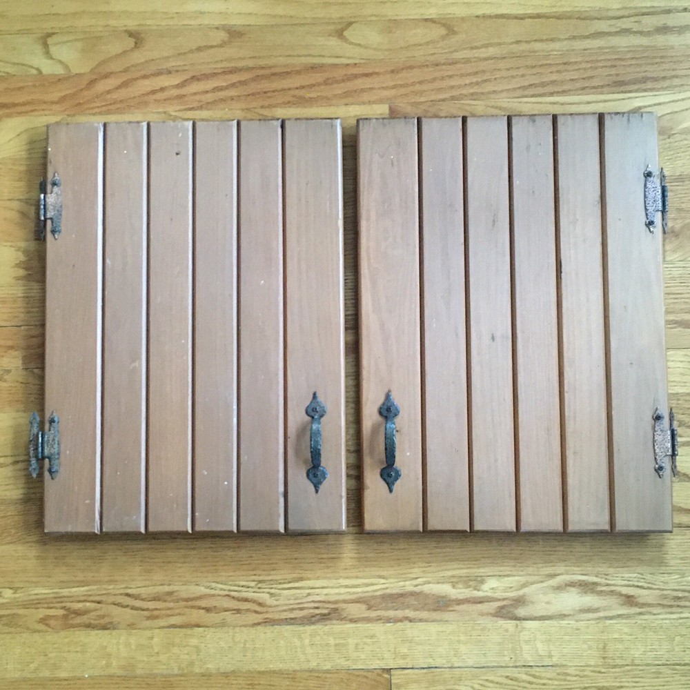 Two Antique Amerock Vintage Cabinet Doors Kitchen Cabinet Pulls 15.5” X 21 3/8”