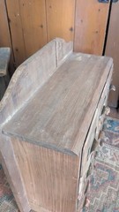 Antique Old Primitive Wood 12 Drawer Apothecary Spice Storage Cabinet 16″