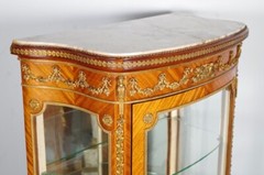 Mahogany and Gilded Bronze Transition Style Display Case, circa 1900