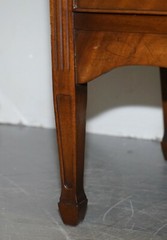BEAUTIFUL VERY FINE SHERATIN REVIVAL FLAMED MAHOGANY & SATINWOOD DRINKS CABINET