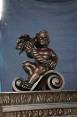 Important Pair Antique R.J. Horner Renaissance Revival Mahogany Bookcase Cabinet