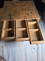 Windsor Cheese Box Parts Cabinet Store Display Hand Made 9 Drawer 12x12x12