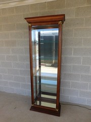 Pulsaski Cherry Curio Lighted Display Cabinet 28″W