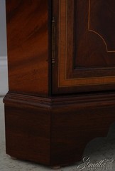 L73677: English Made Mahogany Inlaid Corner Cabinet 1 Of 2