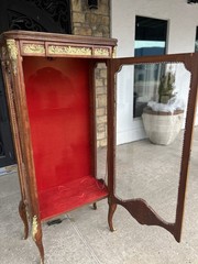 Late 19th Century Louis XV Style Gilt Bronze Mounted Vitrine Cabinet