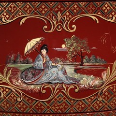 Italian commode furniture lacquered painted gold chinoiserie dresser 20th cent