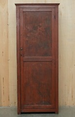 ANTIQUE VICTORIAN ORIGINAL PAINT CIRCA 1880-1900 TOOL SHED CUPBOARD IN PINE