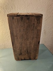 Vintage Depression Era Kester Solder Shipping Crate Wood Shelf Unit,…