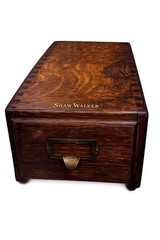 Vintage Wood Shaw Walker Card Catalog 1 Drawer Tiger Oak Library File Cabinet
