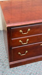 67835 Stanley 2 Drawer Traditional Lateral File Cabinet with Brass Hardware