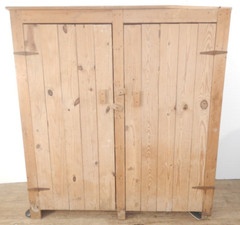 Large Vintage 1940’s Yellow Pine Canning Cupboard Cabinet