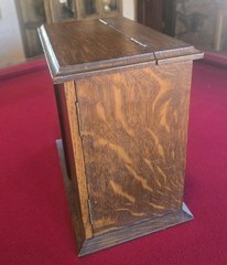 Solid Wood Antique Apothecary Cabinet Box Portable Medicine Chest Glass Bottles