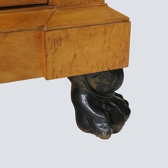 Henredon French Empire Satinwood, Ormolu & Marble Claw Foot Server 20thC
