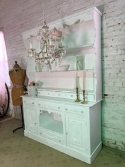 Painted Cottage Shabby Chic China Cabinet