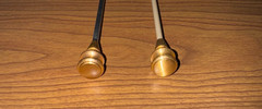 Vintage Library Card Catalog Drawer ROD ONLY 16 3/4″ Antique – stainless & brass