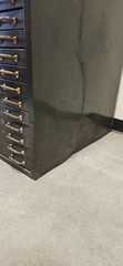 Antique Draftsman Surveyor Architect Blueprint Map Art Canvas Steel Cabinet Case