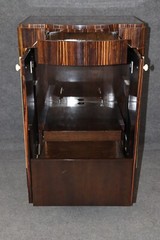 Custom-Made French Macassar Ebony Ruhlman Style Art Deco Bar or Media Cabinet