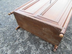 Antique Victorian Oak Stick & Ball Skeleton Key Medicine Cabinet Cupboard