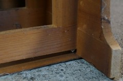 Mid Century Early American Style Apothecary Cabinet Spice Chest Side End Table
