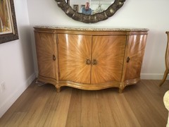 Beautiful Large Bernhardt Brand China Hutch with Granite Top