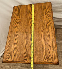 Vintage Tiger Oak File Cabinet Two Drawers one locks Paneled Sides Legal SIze 1A