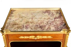 Mercier Frères French Bronze-Mounted Mahogany Bedside Cabinet Commode