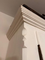 Antique Wooden Linen Cabinet