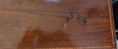 Antique 1890-1910 Edwardian Inlaid Half Commode Bedside Stand Cabinet