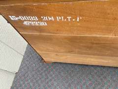 67869 Elegant Cherry Wood Console Cabinet with Paneled Doors
