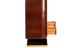 Fine Art Deco Macassar Ebony Vitrine Display Cabinet by Gouffé ca. 1930