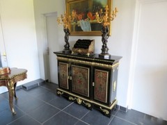 Impressive french credenza Louis IV in marquetry Boulle 19th Napoléon III period