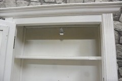 Antique Wooden French Bathroom Cabinet Wall Cabinet Shabby Chic White